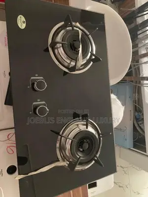 2 Burner Black Gas Cooker