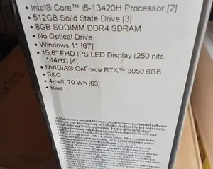 New Laptop HP Victus 15 8GB Intel Core I5 SSD 512GB