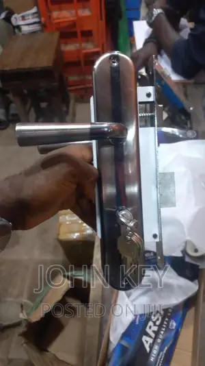 Regular Iron and Wooden Door Key