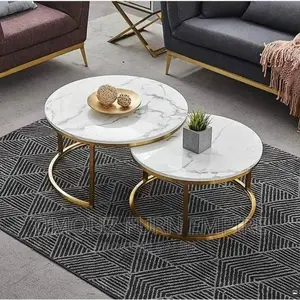 2 in 1 Extendable Marble Centre Table