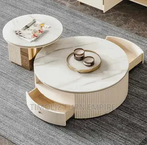 2 in 1 Luxury Centre Table With Storage Cabinet