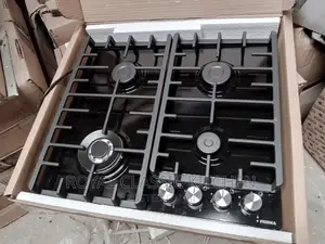4 Burner Black Steel Cooker