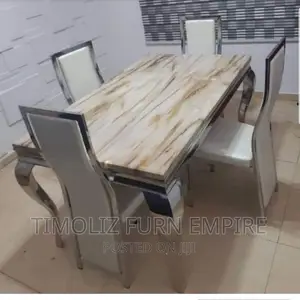 4 Seaters Marble Dining Table