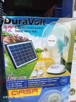 12inches Duravolt Solar Table Fan