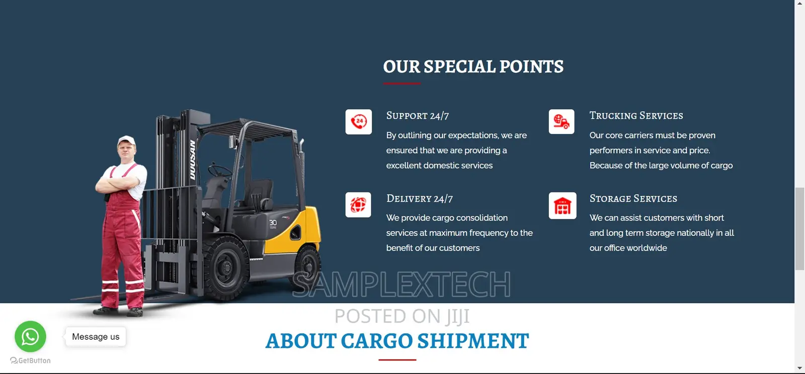 Courier Delivery Website Designer