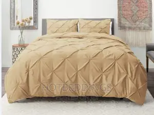 Pin Tuck Duvet, Bedsheet and 4 Pillow Cases