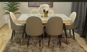 6 Seaters Marble Dining Table