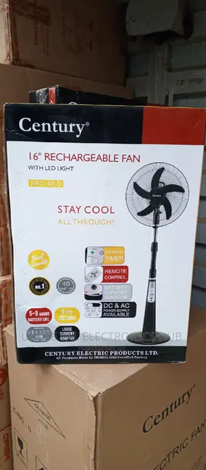 Century 16" Rechargeable Fan