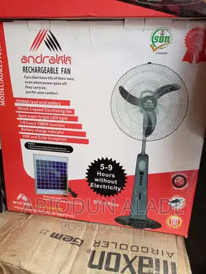 18 Inches Andrakk Rechargeable Fan