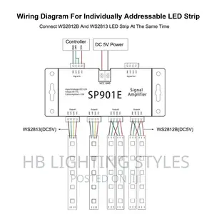 Led Signal Amplifier Sp901e Led Spi Controller