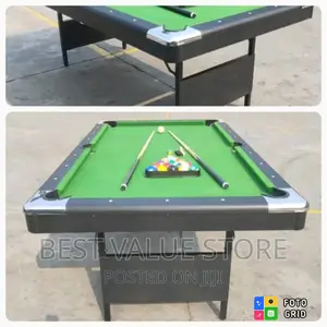6ft Snooker Board Game With Ball, Stick Etc