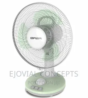 Qasa 12" Rechargeable Table Fan QRF-2912 New