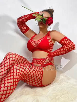 Three Piece Sexy Thigh High Tights Halter Fishnet Pantyhose