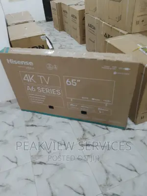 New in (65 Inches) Hisense Uhd Smart TV With 1 Year Warranty