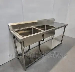 Double Stainless Sink With Side
