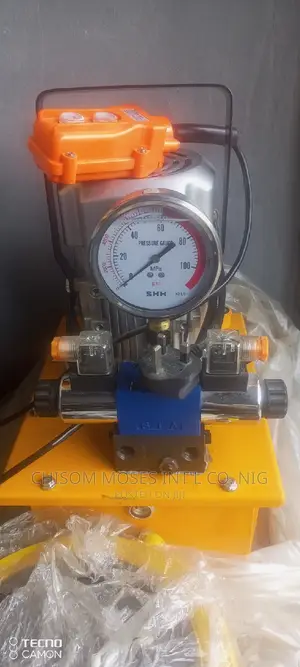 Electric Hydraulic Pump Double Hose Connection With Remote