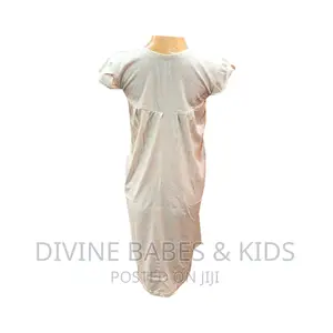 Nursing Maternity Dress 3/4 Sleeve Loose Fit-Grey and Cream