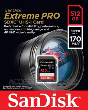 Sandisk 512GB Extreme PRO SDXC UHS-I Memory Card