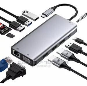 USB C Docking Station 12 IN 1 Dual at 60hz