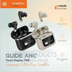 Porodo Soundtec Guide ANC TWS Earbuds With Touch Screen