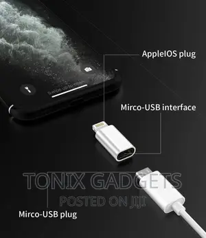 Micro USB to Lightning Adapter - Fast Charge Data Transfer
