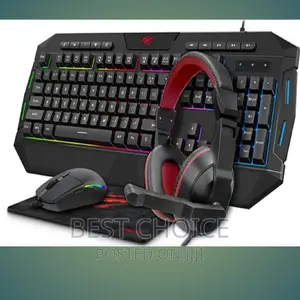 Havit Gaming Combo Mouse Keyboard Headphones Mousepad