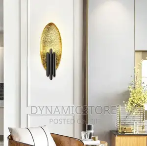 Gold and Silver Creative Metal Wall Light Fashion Art