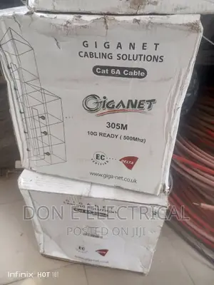 Cat6a Cable Giganet 305metrs Pure Copper
