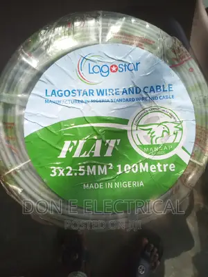 2.5mm 3core PVC Flat Cable Lagos Star 100metrs