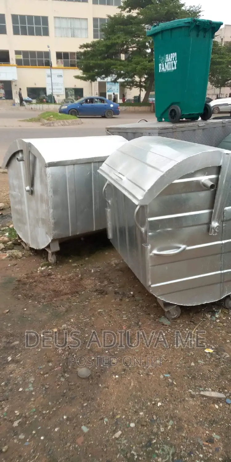 Galvanised Waste Bin