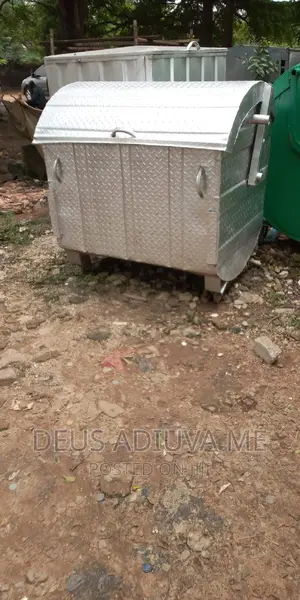 Galvanised Garbage Container
