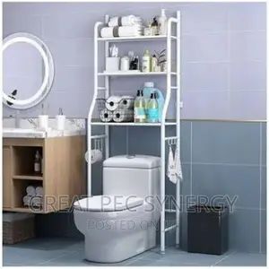 3 Tier Over Toilet Bathroom Storage Rack Shelf Organiser