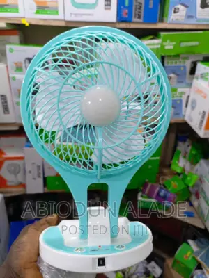 Foldable Rechargeable Fan With LED Light