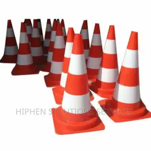 Orange White PVC Traffic Safety Cone