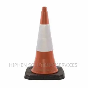 Traffic Cones Used Outdoors During Road Work