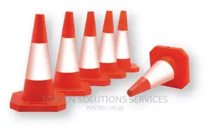 Orange White Traffic Safety Cone