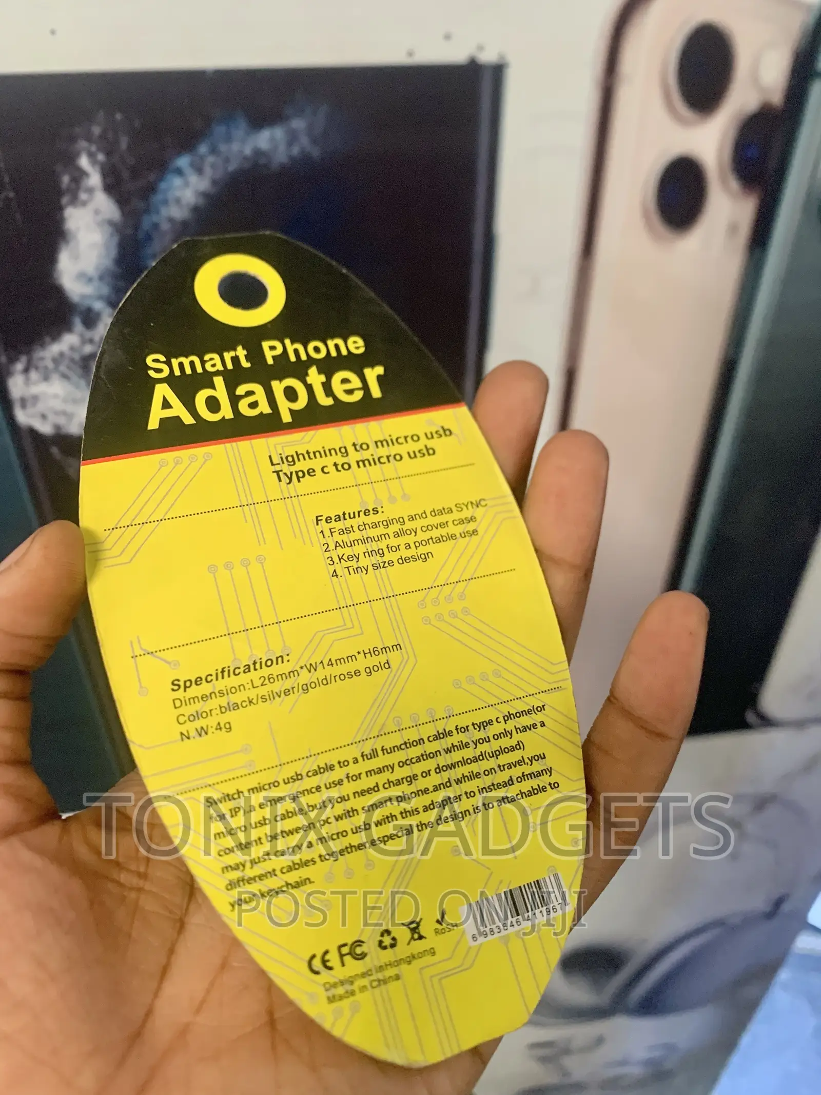 Micro USB to Lightning Adapter - Fast Charge Data Transfer