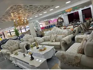 7 Seater Royal Sofa Without Centre Table and Side Stools
M