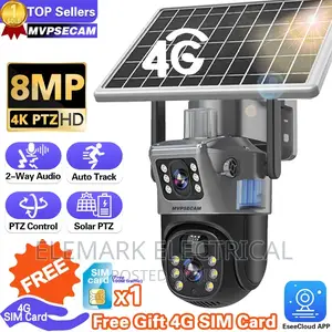 8mp Solar Battery PTZ Camera Dual Lens