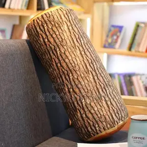 45cm Log Wood Throw Pillow (