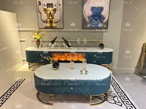 Luxury Marble Centre Table With TV Stand Set