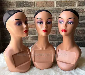 Plastic Long Neck Mannequin Headz