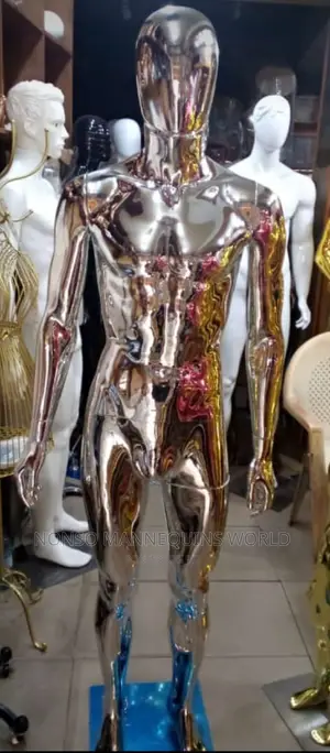 Male Silver Chrome Full Mannequin