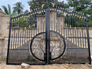 View Through Wrought Iron Gate