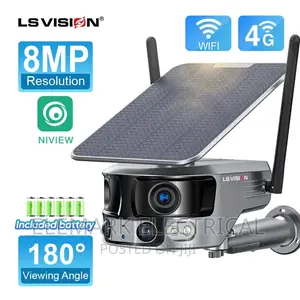 8mp Dual Lens 4G Solar Camera Outdoor Wireless