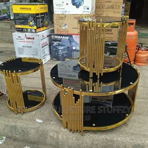Italian Unique Gold Center Tables Set