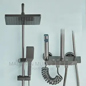 High Pressure Black Rainfall Shower Mixers