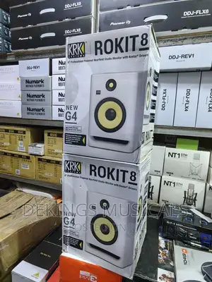 KRK Rokit 8 G4 Powered Studio Monitor Speaker White