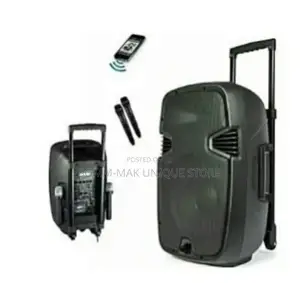 8" Rechargeable Portable Public Address System - Black