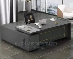 Executive Director Office Table and Book Shelves